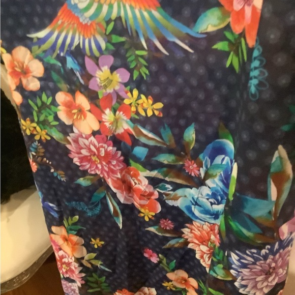 Johnny Was Ocean Dreamer Midi Dress/Cover Up Like New - Picture 9 of 13
